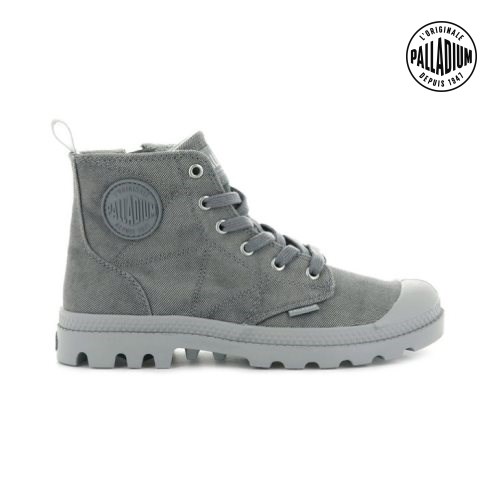 Palladium Pampa Zip Desertwash Laarzen Dames Donkergrijs | NL 91QCEIZ